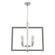 Hunter Woodburn Brushed Nickel 4 Light Pendant Ceiling Light Fixture (4797|19807)