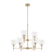 Hunter Xidane Alturas Gold with Clear Glass 9 Light Chandelier Ceiling Light Fixture (4797|19745)