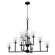 Hunter Kerrison Natural Black Iron with Seeded Glass 12 Light Chandelier Ceiling Light Fixture (4797|19530)