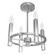 Hunter Sunjai Brushed Nickel 4 Light Flush Mount Ceiling Light Fixture (4797|19524)