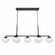 Hunter Saddle Creek Noble Bronze with Cased White Glass 7 Light Chandelier Ceiling Light Fixture (4797|19494)