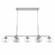 Hunter Saddle Creek Brushed Nickel with Seeded Glass 7 Light Chandelier Ceiling Light Fixture (4797|19493)