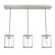 Hunter Astwood Brushed Nickel with Clear Glass 3 Light Pendant Cluster Ceiling Light Fixture (4797|19138)