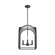 Hunter Dukestown Natural Black Iron and Silver Leaf 4 Light Pendant Ceiling Light Fixture (4797|19083)