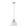 Hunter Cypress Grove Brushed Nickel with Clear Holophane Glass 1 Light Pendant Ceiling Light Fixture (4797|19328)