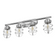 Hunter Starklake Chrome 4 Light Bathroom Vanity Wall Light Fixture (4797|19052)