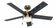 Hunter 52 inch Claudette Modern Brass Ceiling Fan with LED Light Kit and Pull Chain (4797|59622)
