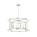 Hunter Astwood Brushed Nickel with Clear Glass 6 Light Chandelier Ceiling Light Fixture (4797|19118)