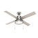 Hunter 52 inch Loki Polished Nickel Ceiling Fan with LED Light Kit and Pull Chain (4797|54153)