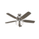 Hunter 52 inch Amberlin Brushed Nickel Ceiling Fan with LED Light Kit and Pull Chain (4797|53216)