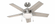 Hunter 44 inch Bartlett Brushed Nickel Ceiling Fan with LED Light Kit and Pull Chain (4797|51839)