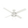 Hunter 52 inch Spring Mill Fresh White Damp Rated Ceiling Fan with LED Light Kit and Pull Chain (4797|51732)