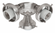 Hunter Three-Light Brushed Nickel Fitter (4797|99136)