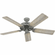 Hunter 52 inch Hunter Original Matte Silver Damp Rated Ceiling Fan and Pull Chain (4797|51123)