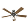 Hunter 52 inch Swanson Matte Silver Ceiling Fan with LED Light Kit and Pull Chain (4797|50894)