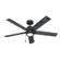 Hunter 52 inch Erling Matte Black Ceiling Fan with LED Light Kit and Pull Chain (4797|51760)