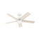 Hunter 44 inch Erling Matte White Ceiling Fan with LED Light Kit and Pull Chain (4797|51708)