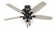 Hunter 52 inch Charlotte Matte Black Ceiling Fan with LED Light Kit and Pull Chain (4797|50403)