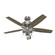 Hunter 52 inch Wi-Fi Ananova Brushed Nickel Ceiling Fan with LED Light Kit and Handheld Remote (4797|51691)