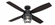 Hunter 52 inch Port Royale Natural Black Iron Damp Rated Ceiling Fan with LED Light Kit and Handheld (4797|50391)