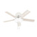 Hunter 44 inch Fitzgerald Matte White Low Profile Ceiling Fan with LED Light Kit and Pull Chain (4797|51588)