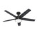 Hunter 52 inch Lykke Matte Black Ceiling Fan with LED Light Kit and Handheld Remote (4797|51570)