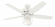 Hunter 52 inch Bennett Matte White Ceiling Fan with LED Light Kit and Handheld Remote (4797|50279)