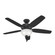 Hunter 52 inch Builder Matte Black Ceiling Fan with LED Light Kit and Pull Chain (4797|52386)