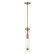 Mistero 1 Light Pendant in Brushed Gold (4304|46430-014)