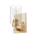 Hunter Hartland Alturas Gold with Seeded Glass 1 Light Sconce Wall Light Fixture (4797|13072)