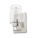 Hunter Hartland Brushed Nickel with Seeded Glass 1 Light Sconce Wall Light Fixture (4797|13071)
