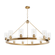 Hunter Hartland Alturas Gold with Seeded Glass 12 Light Chandelier Ceiling Light Fixture (4797|13060)