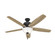 Hunter 60 inch Reveille Matte Black Ceiling Fan with LED Light Kit and Pull Chain (4797|52400)