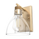 Hunter Van Nuys Alturas Gold with Clear Glass 1 Light Sconce Wall Light Fixture (4797|19299)