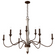 Hunter Teren Distressed White and Textured Rust 9 Light Chandelier Ceiling Light Fixture (4797|19281)