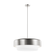 Hunter Station Brushed Nickel with Frosted Cased White Glass 4 Light Pendant Ceiling Light Fixture (4797|19276)