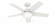 Hunter 44 inch Bartlett Fresh White Ceiling Fan with LED Light Kit and Pull Chain (4797|50592)