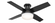 Hunter 44 inch Dempsey Matte Black Low Profile Damp Rated Ceiling Fan with LED Light Kit and Handhel (4797|50400)