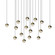16-Light Square Small LED Pendant (107|2923.14-SML)