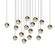 16-Light Square Medium LED Pendant (107|2923.14-MED)