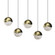5-Light Rectangle Large LED Pendant (107|2921.14-LRG)