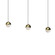 3-Light Rectangle Small LED Pendant (107|2920.14-SML)