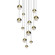 12-Light Round Assorted LED Pendant (107|2917.14-AST)