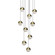 9-Light Round Medium LED Pendant (107|2916.14-MED)