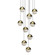 9-Light Round Large LED Pendant (107|2916.14-LRG)