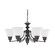 Empire; 6 Light; 26 in.; Chandelier with Frosted White Glass; Color Retail Packaging (81|60/6042)