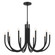 Odensa 40.25 Inch 10 Light Chandelier in Black (10687|52551BK)