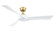 Wrap Custom Indoor/Outdoor Smart Ceiling Fan DC Motor- Brushed Satin Brass (90|MAD8530BS)
