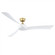 Wrap Custom Indoor/Outdoor Smart Ceiling Fan DC Motor- Brushed Satin Brass (90|MAD8531BS)