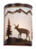 Bryce 8-in Deer Wall Light Burnished Bronze (51|WS55408BBZ)